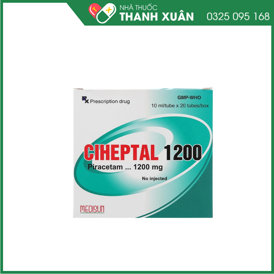 Ciheptal 1200 trị rối loạn nhận thức, chóng mặt
